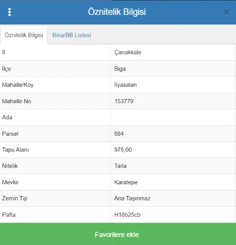 ÇANAKKALE BİGA İLYASALAN 975M2 SATILIK YATIRIMLIK TARLA