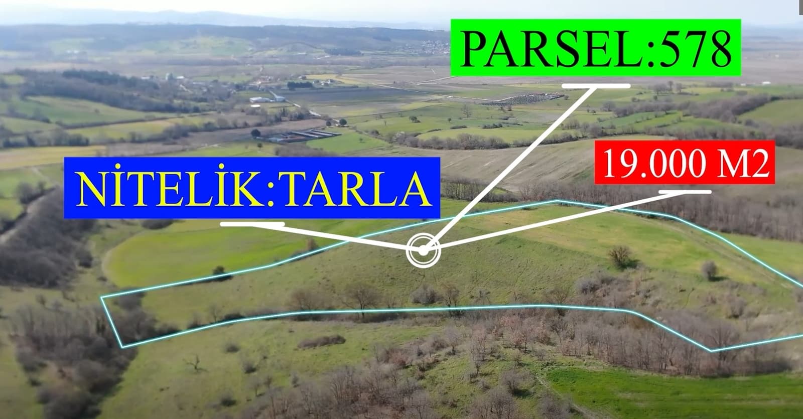 ÇANAKKALE BİGA HACIKÖY 19.000M2 KÖYE YAKIN FIRSAT TARLA
